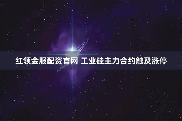 红领金服配资官网 工业硅主力合约触及涨停